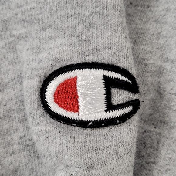 Champion Blank Sweatshirt XL 25x26 Gray Cropped Baggy Boxy - Picture 11 of 14